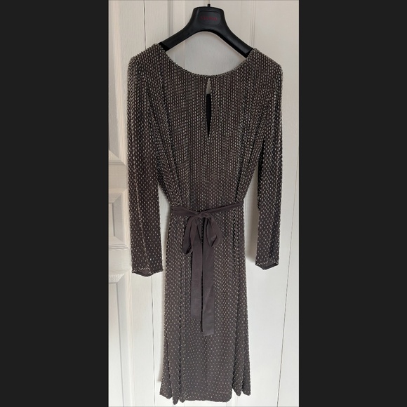 ESCADA Stunning Beaded Evening Formal Dress -100% Silk Beaded Dress – Size 40 - Picture 13 of 16